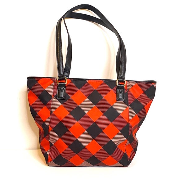 NWOT🖤Vera Bradley Ella Plaid Tote - Picture 4 of 14
